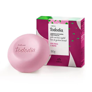Sabonete em Barra Natura Tododia Uva Rosa e Romã 90g Unitário