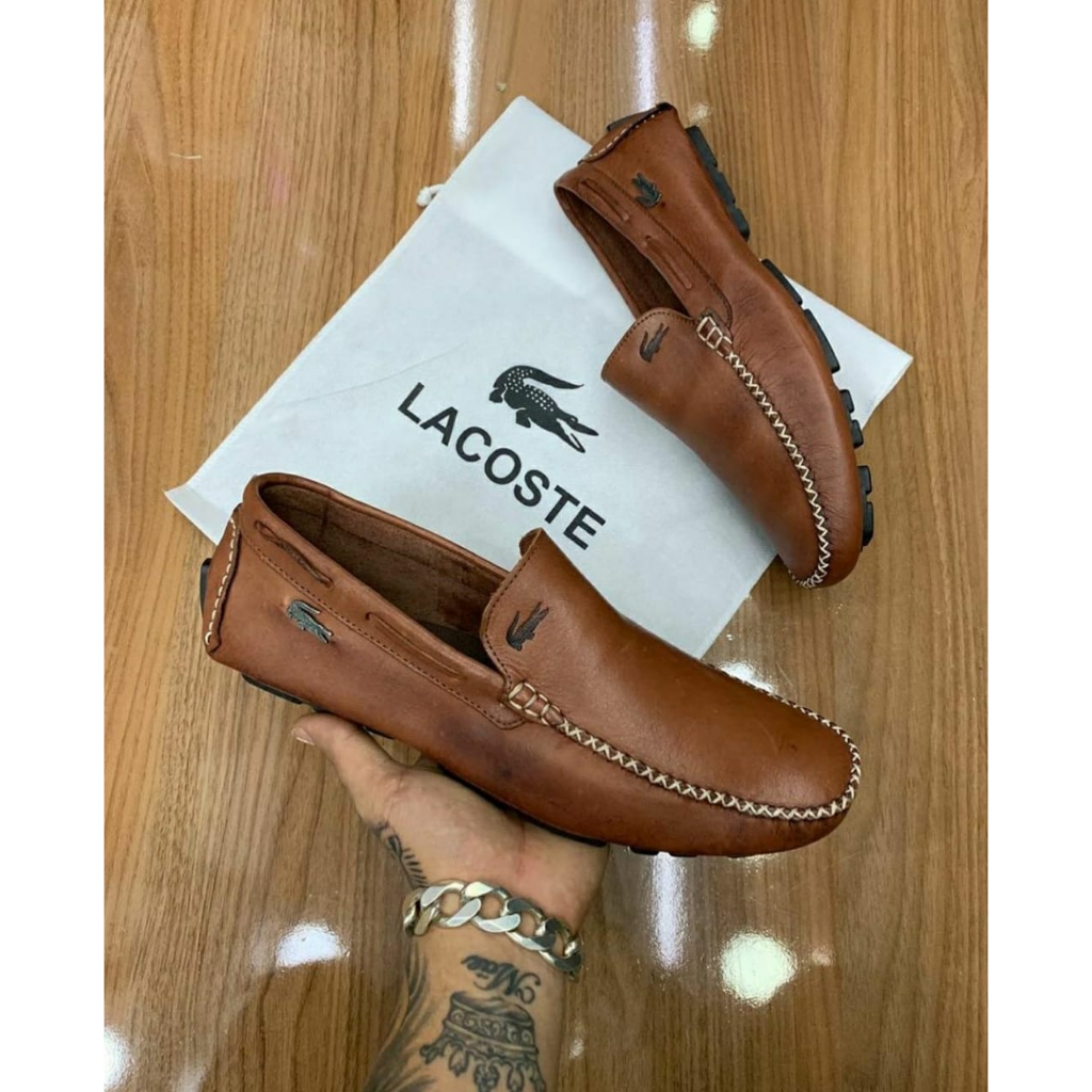 Mocassim masculino best sale lacoste branco