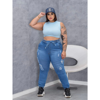 Calça Jogger Melissa  TAMTAUM PLUS SIZE FASHION