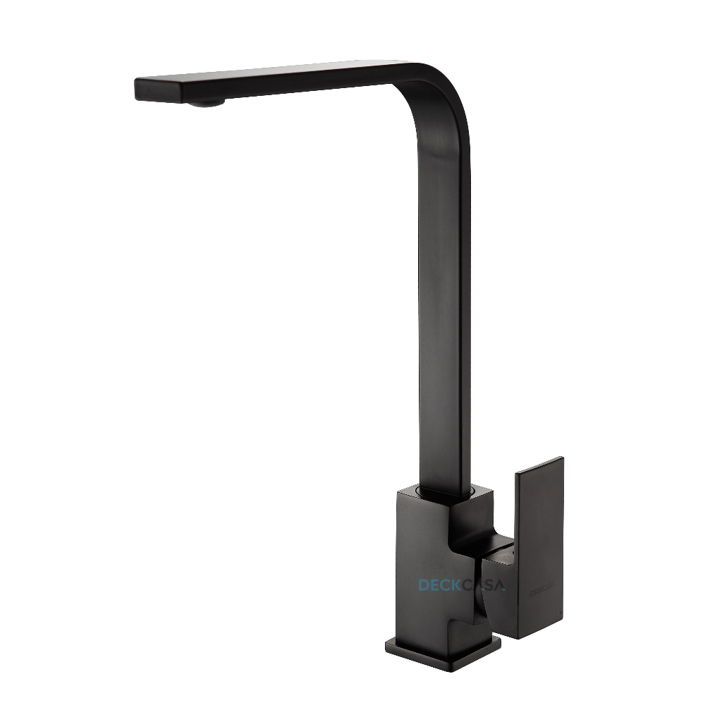 Torneira Cozinha Gourmet Slim Mesa Bancada Black Misturador
