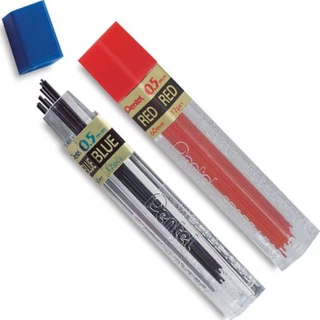 Grafite Azul ou Vermelho 0.5 ou 0.7 60mm 12pcs - Pentel