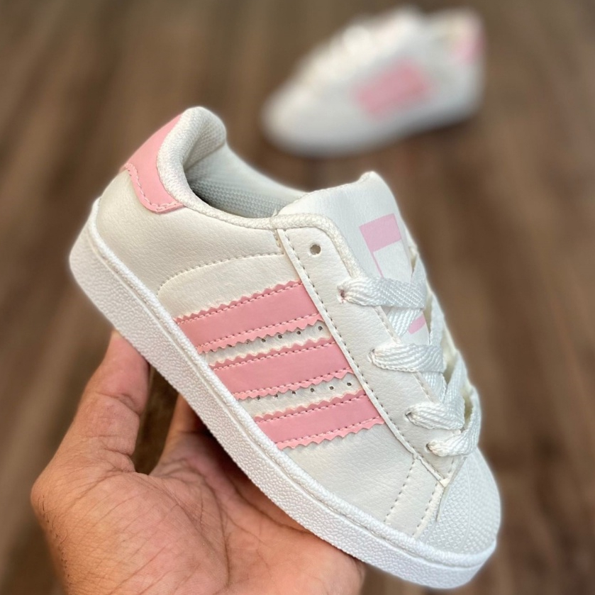 Adidas superstar rosa camurça hot sale feminino