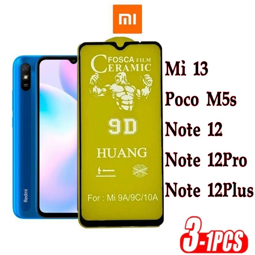 Película Fosca Cerâmica Flexível 9D Hidrogel XIAOMI Mi13 M5S NOTE 12 NOTE 12PRO NOTE 12 PLUS