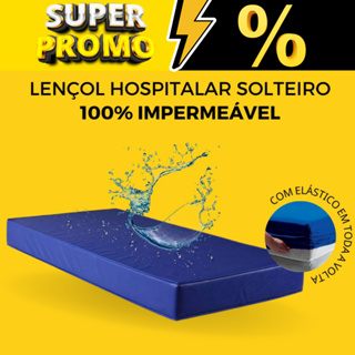 Lençol Impermeável para Colchão Capa Protetora colchão Solteiro Napa Hospitalar Segura Xixi