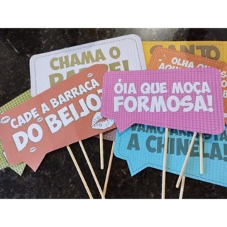 Plaquinha Festa Junina Julhina placa para Festas