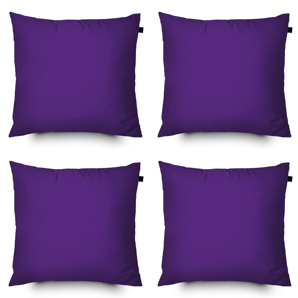 4 Almofada Cheia 45x45 cor roxo