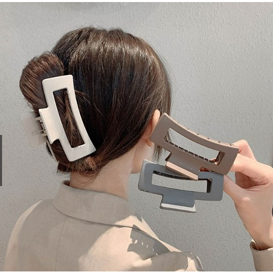 Prendedor Maxi Piranha De Cabelo Grande Multicolorido clipe coreano