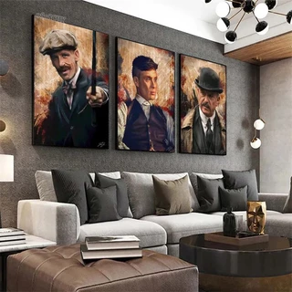 Quadro Decorativo Peaky Blinders Arthur e Thomas Shelby Inspetor