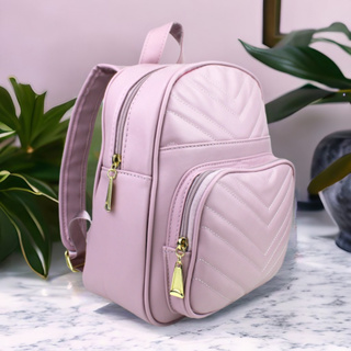 Mochila Feminina Couro Bolsa Passeio Viagem Impermeável Reforçada 2 Divisões