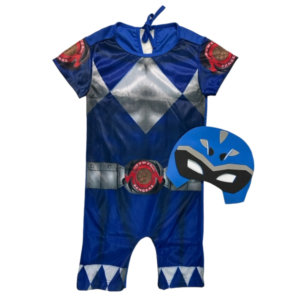 Roupa Fantasia Infantil Power Rangers Com Mascara Festa Aniversario Shopee Brasil