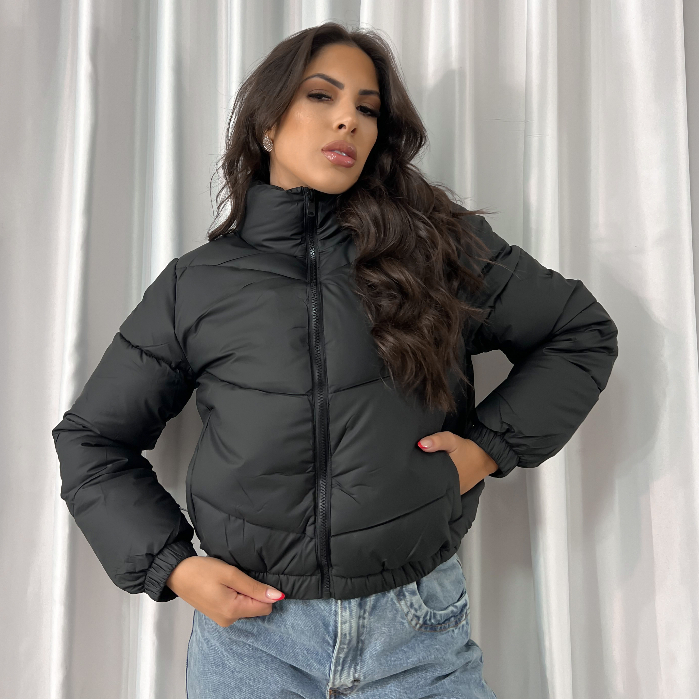 Jaqueta puffer hot sale forrada