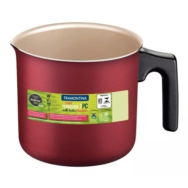 Fervedor Caneca Leiteira Tramontina Alumínio com Antiaderente 14cm 1,7 Litros