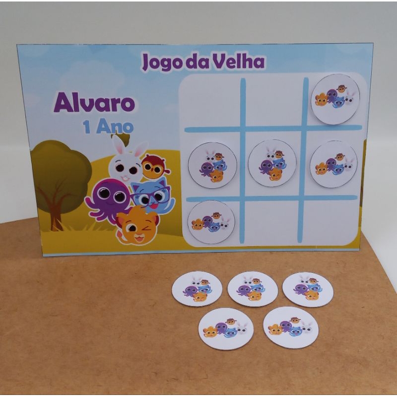 Jogo da Velha Personalizado Bolofofos