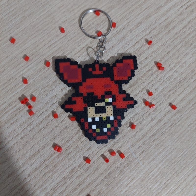 Conjunto Chaveiro/ Ímã/ Bottom Personagens FNAF (Five Nights at Freddy's) -  Pixel Art/ Pixel Arte/ Perler Beads/ Hama Beads