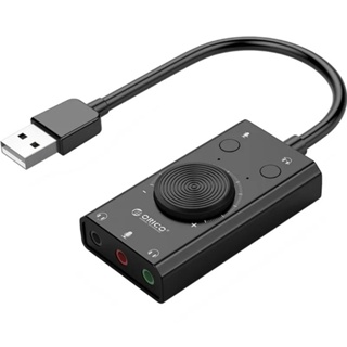 Placa de som usb externa 2 em 1 para microfone e fone de ouvido