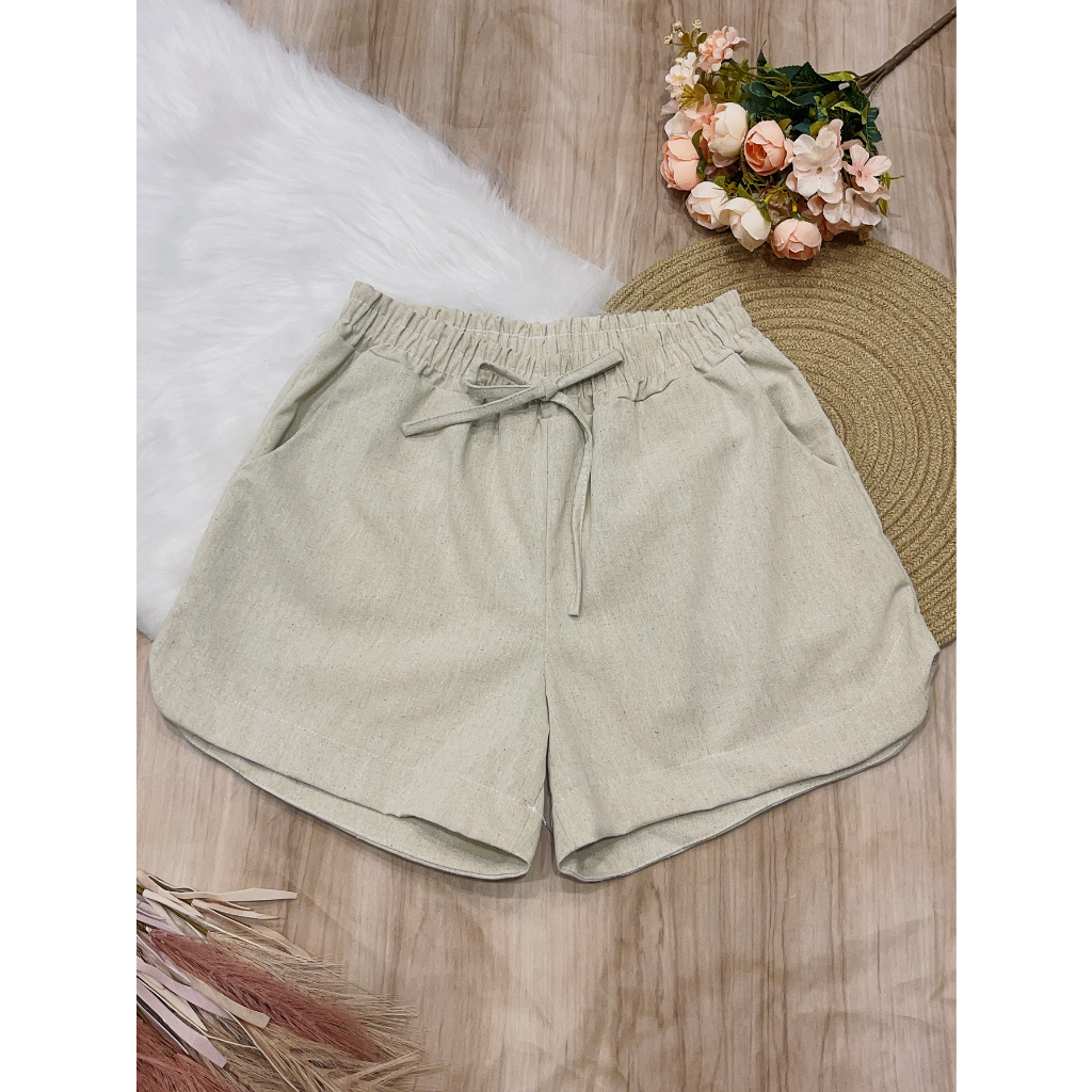 Shorts Plus Size Feminino Basico Bolso Blogueira Alfaiataria