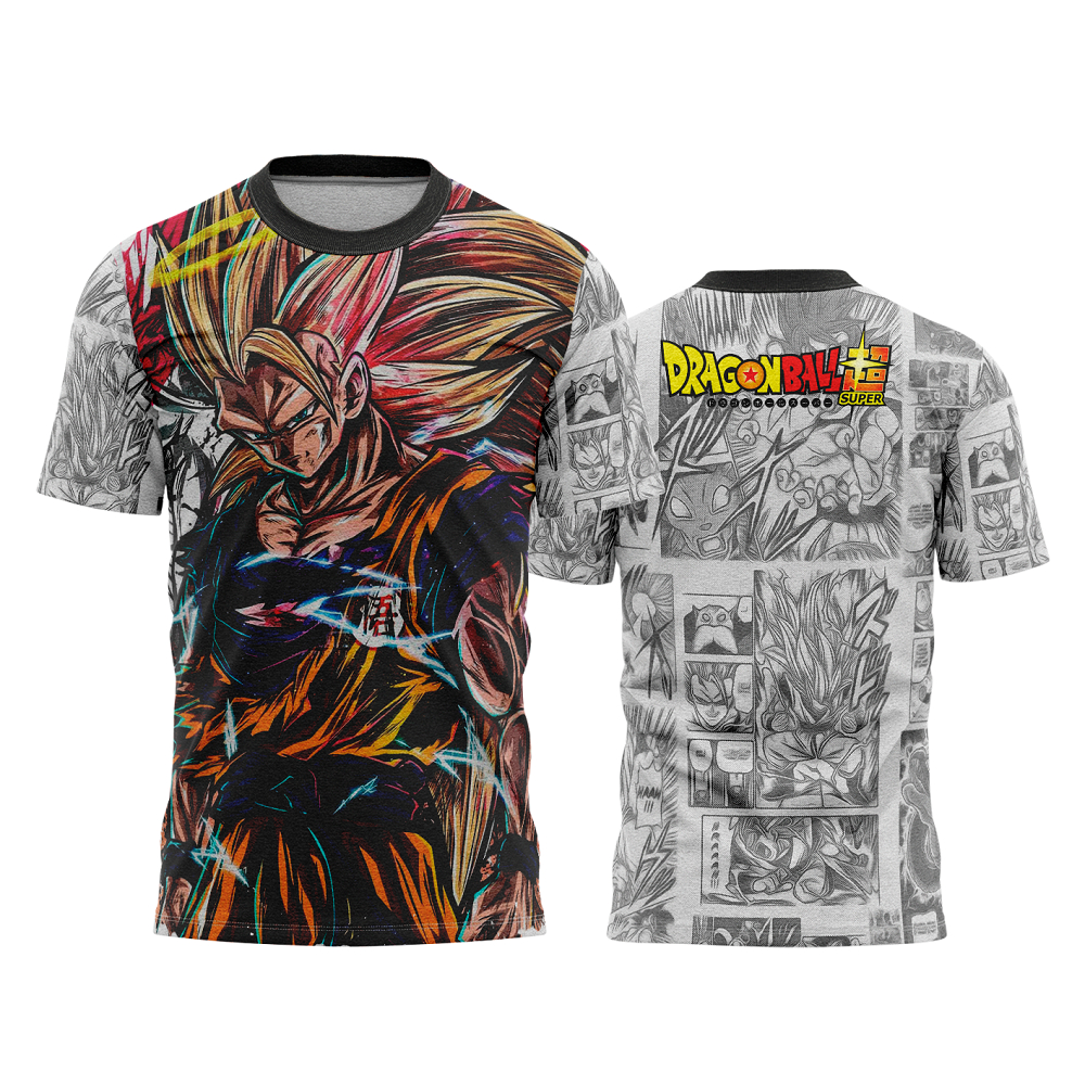 Camiseta Camisa Dragon Ball Cabelo Goku Minimalista Super Z