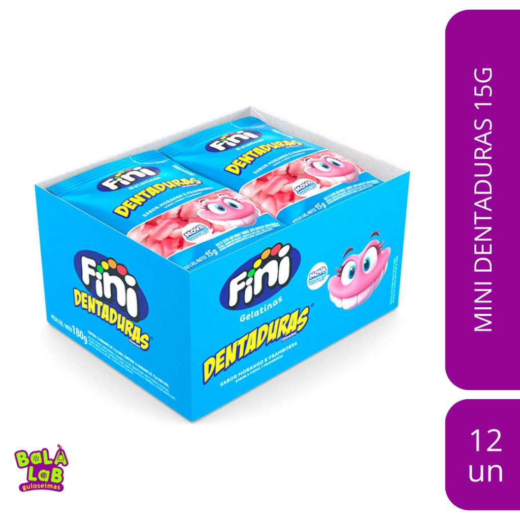 Mini Dentaduras Fini (Display com 12 unidades de 15g cada) | Shopee Brasil