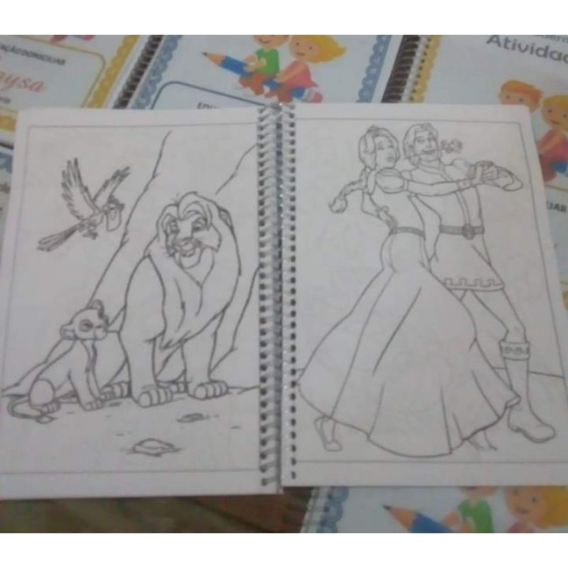 Caderno de Desenho A5 para colorir frente e verso | Shopee Brasil