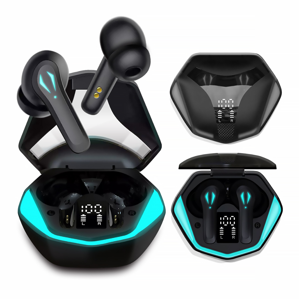 Fone de Ouvido Sem Fio Bluetooth 5.0 TWS LED Intra