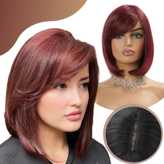Peruca Curta Modelo Corte Long Bob 40cm Nova Fibra Yan Hair