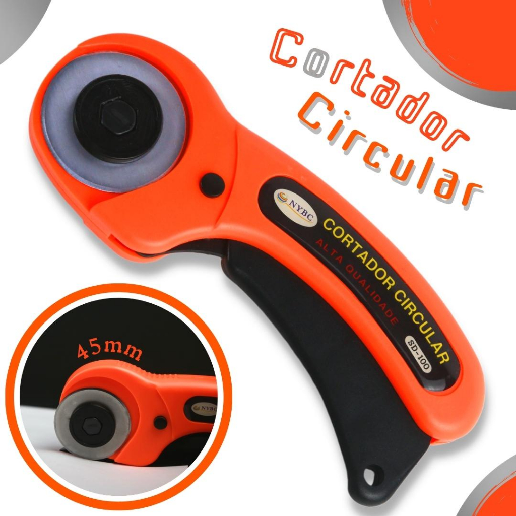 Cortador Circular De Papel E Tecido 45mm - Criar | Shopee Brasil