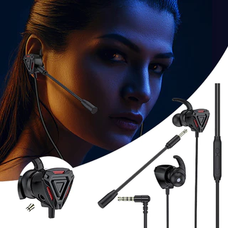 Fones de Ouvido com Fio Microfone Gamer Fone GM3 Celular Intra Auricular Grave Cancelamento Ruido