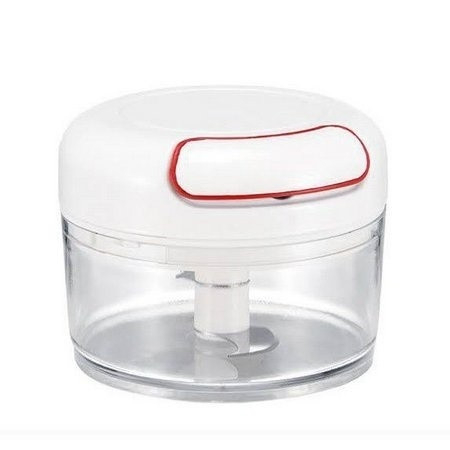 Mini Multiprocessador Triturador Compacto Manual 2 Lâminas Inox Alho