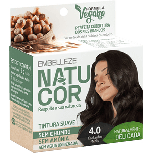 TINTURA NATUCOR EMBELLEZE - SEM CHUMBO - SEM AMONIA - ORIGINAL - PRONTA ...
