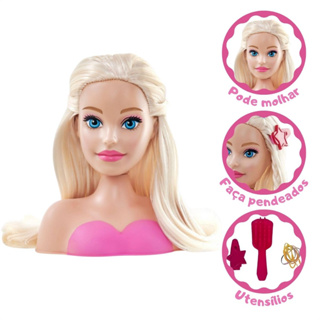 Boneca Busto Barbie Manequim Maquiagem Head Original Fashion