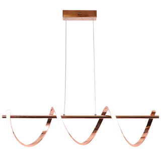 Lustre Led Lp-600d 30w Luz Neutra Dourado Rose - Nitrolux