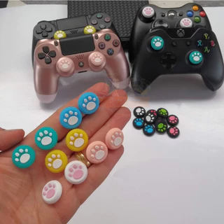 Kit Pares Grip para Analógicos de Controles de PS5, PS4, Xbox Series, One e 360 - Pegada de Gato