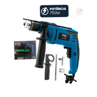 Furadeira de impacto 1/2 750w 110v eos maxpro EFU02