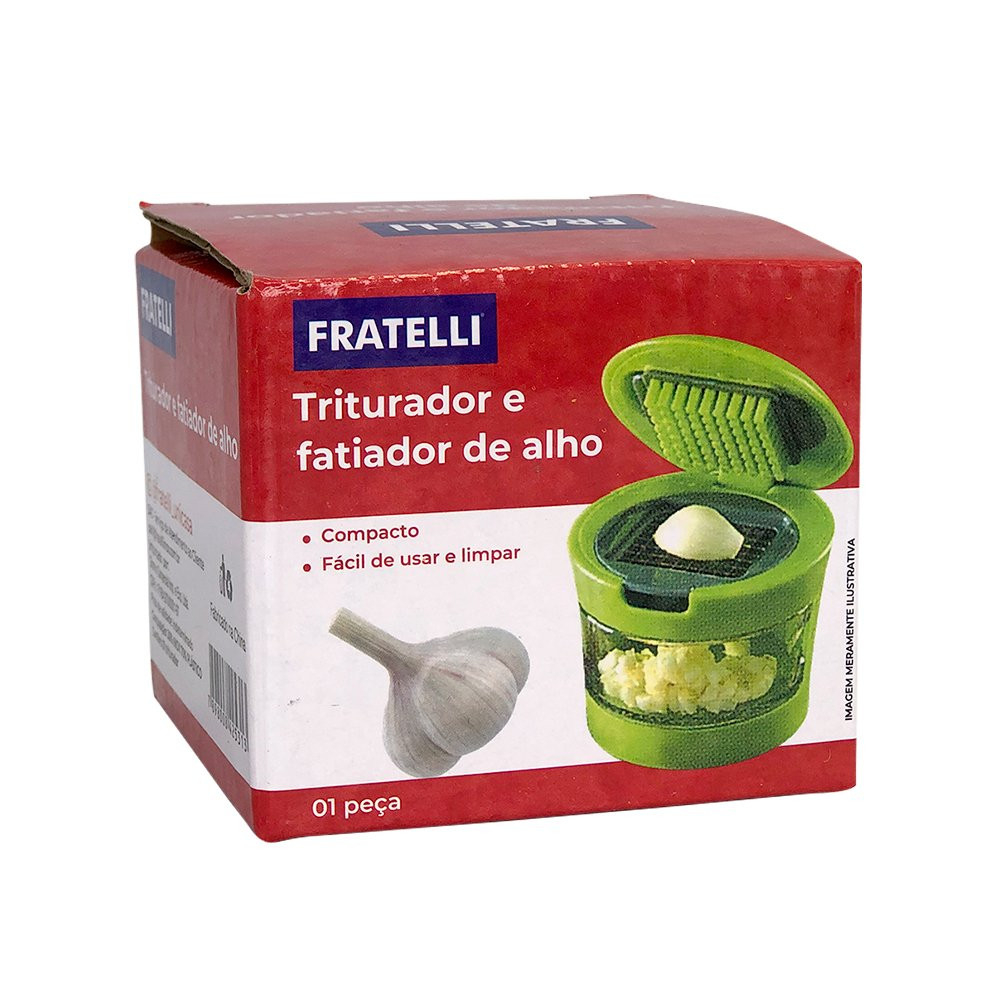 Fatiador Espremedor de Alho com Compartimento