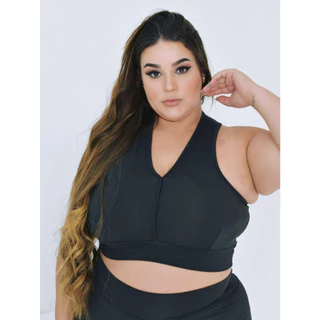 TOP SUSTENTAÇÃO PLUS SIZE PRETO