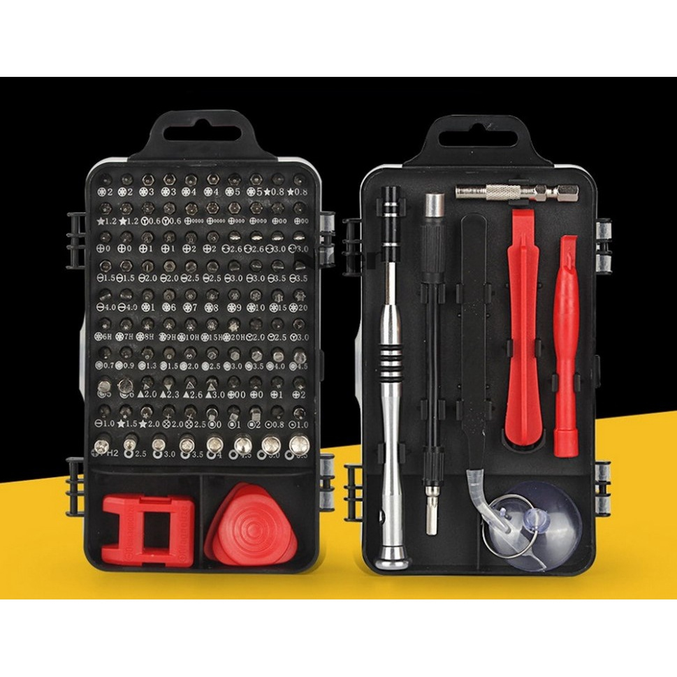 Kit conjunto de chaves 110 em 1 para manutenção e reparo profissional ferramenta com imã TE-8015