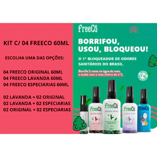 Freeco kit com 04 - 60ml