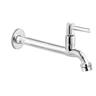 Torneira Para Cozinha 22 Cm Parede 100% Metal Com Arejador Alavanca 1/4 Volta