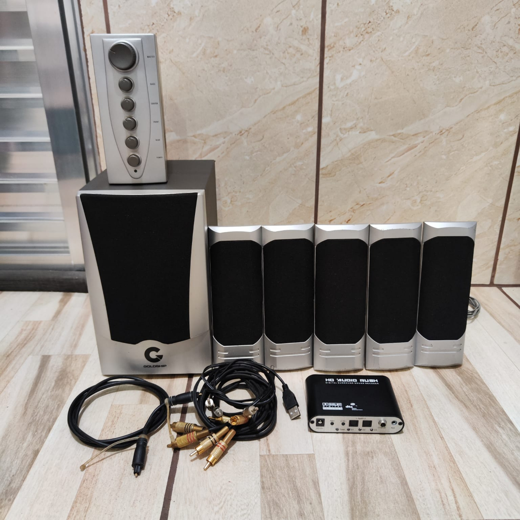 Home Theater GoldShip 5.1 Subwoofer Analógico