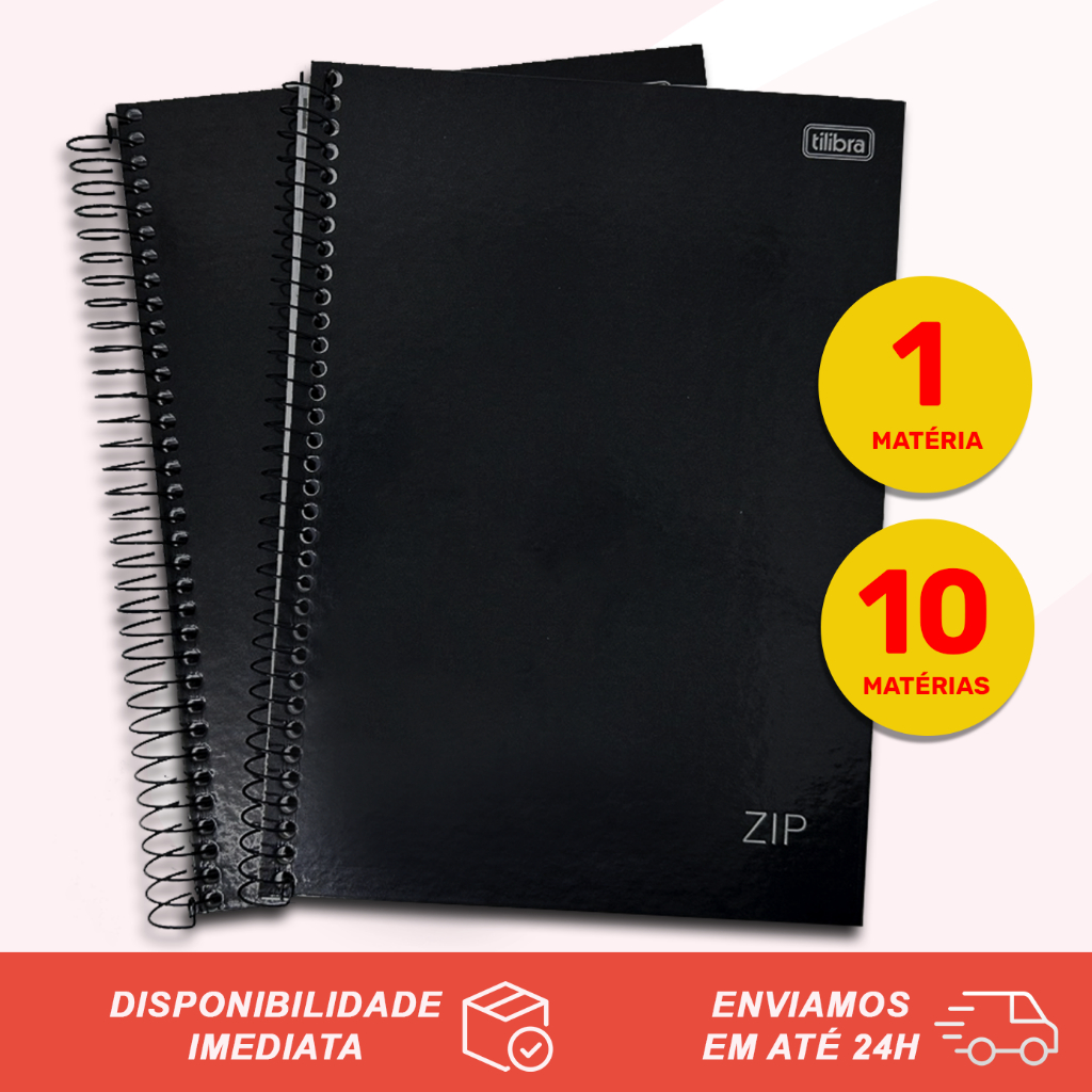 Caderno Capa Dura Universitário Zip Espiral 80 Ou 160 Folhas Preto Tilibra Shopee Brasil 1971