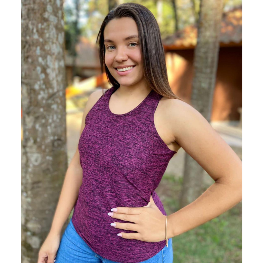 Regata Feminina Dry Fit Academia Blusa Treino Fitness