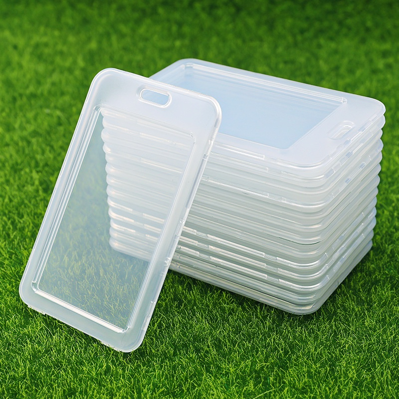 Transparente prova d gua tampa do cart o de identifica o em pvc