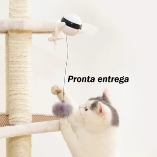 PENDULO ioiô brinquedo interativo Gato elétrico cor branco e preto Pet Cachorro Brincar Sozinho