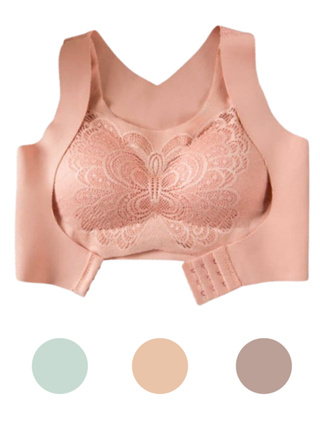 3 Breastfeeding Bras with Lace No Post-Breath Bojo Kit Women