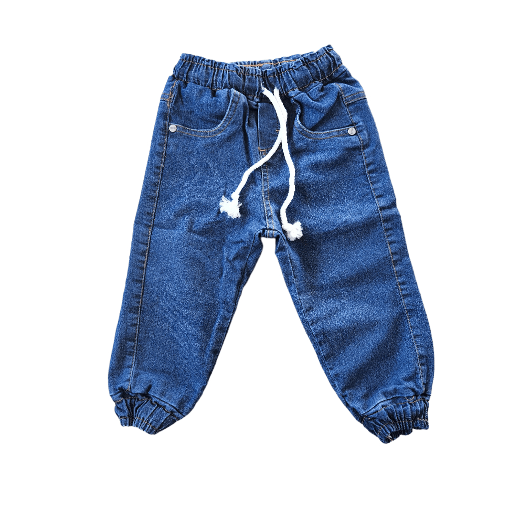 Calça jeans infantil store masculina com elastico