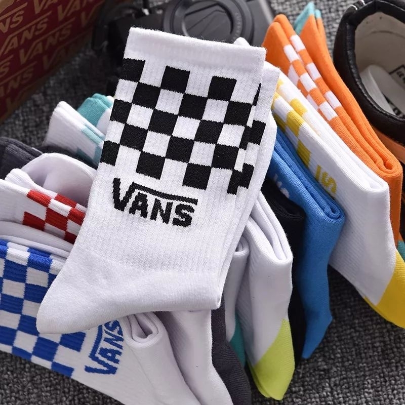 Meia Cano Alto Vans | Shopee Brasil