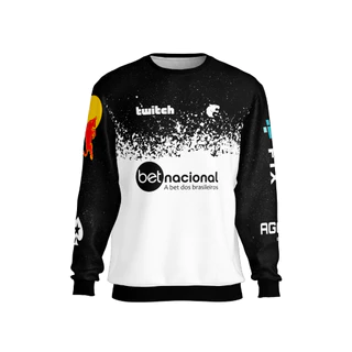 Moletom Blusa Furia Cs Go Gamer Fallen Full Gola Careca Redonda Sem Capuz