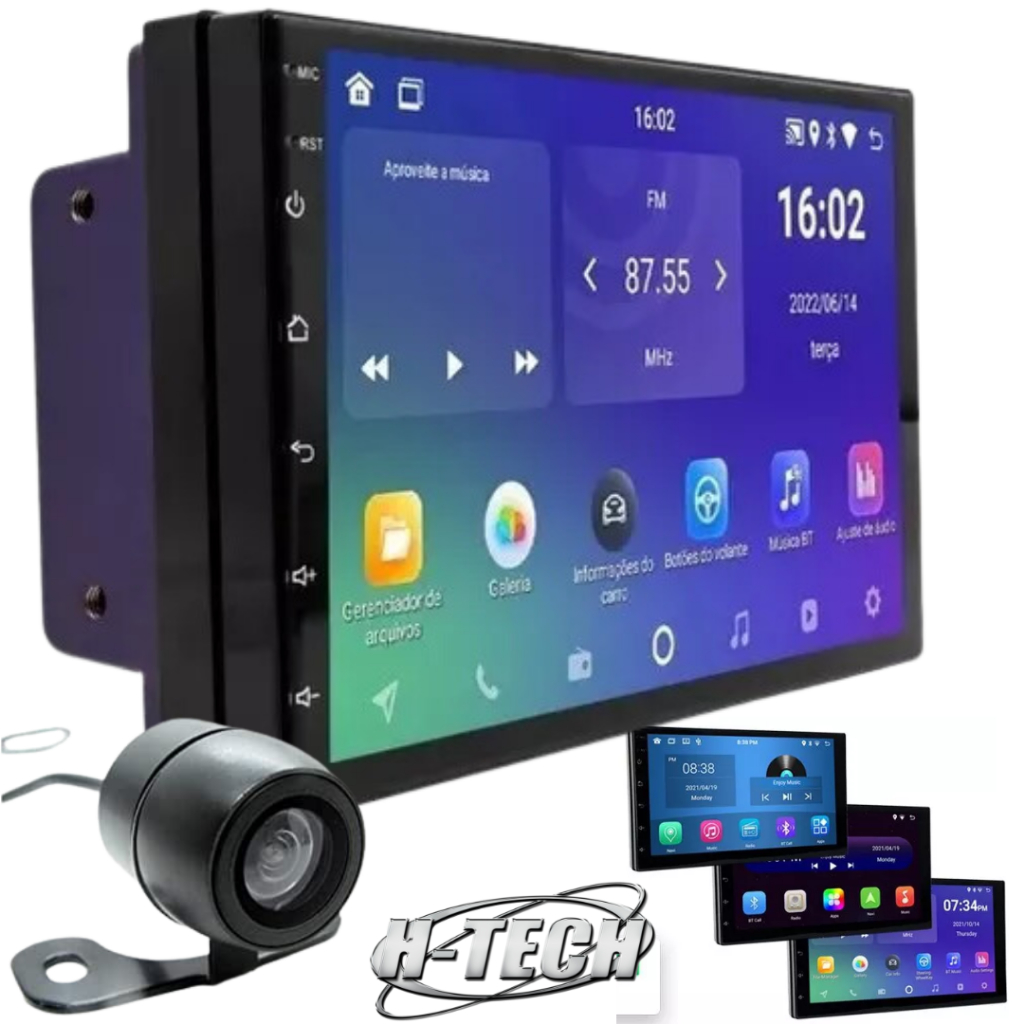 Central Multimídia 7 Pol Android 12 Gps Espelhamento Car Play Android ...