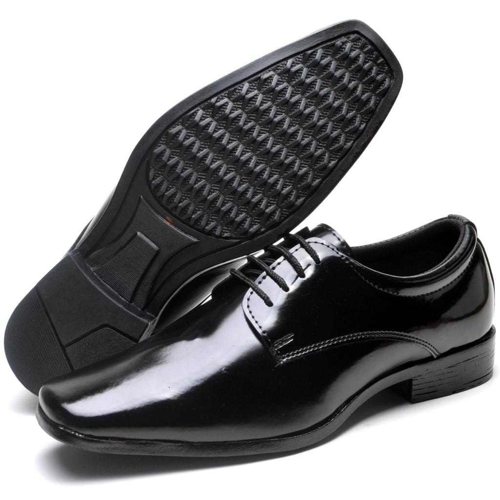 Oxford Sapato Social Masculino De Verniz Sapato Social Masculino