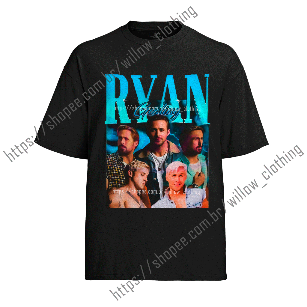 Camiseta Algodão Unissex Graphic Tee Ryan Gosling